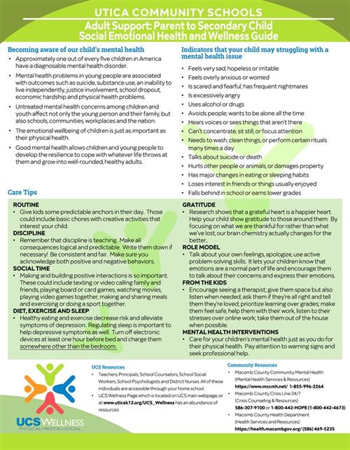 Adult to Secondary Child